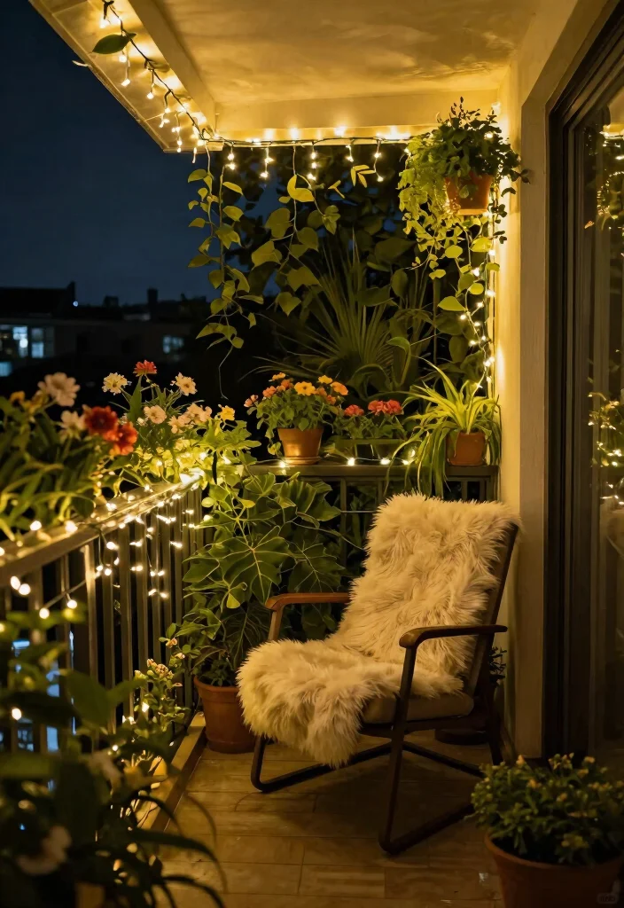 14 Balcony Ceiling Lights That Install Without Hardwiring Required - 4. Fairy Light Fixtures 1