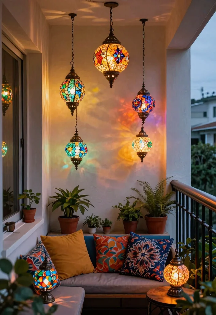 14 Balcony Ceiling Lights That Install Without Hardwiring Required - 8. Unique Artisanal Lights 1