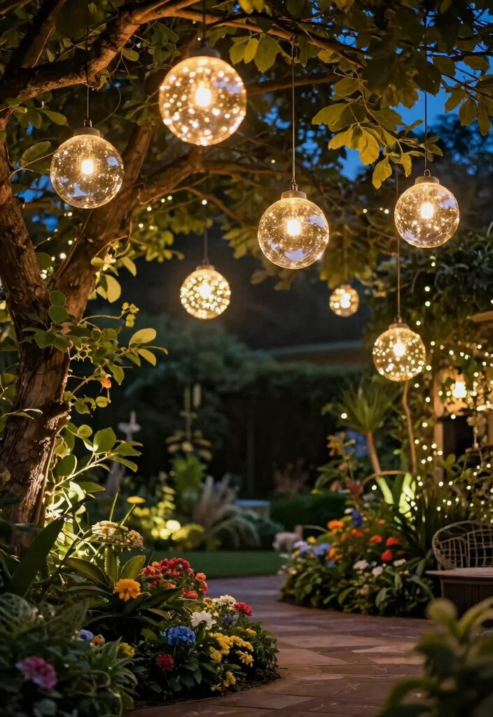 14 Diwali Lighting Ideas Outdoor That Stay Lit All Night - 10. Hanging Orb Lights 1