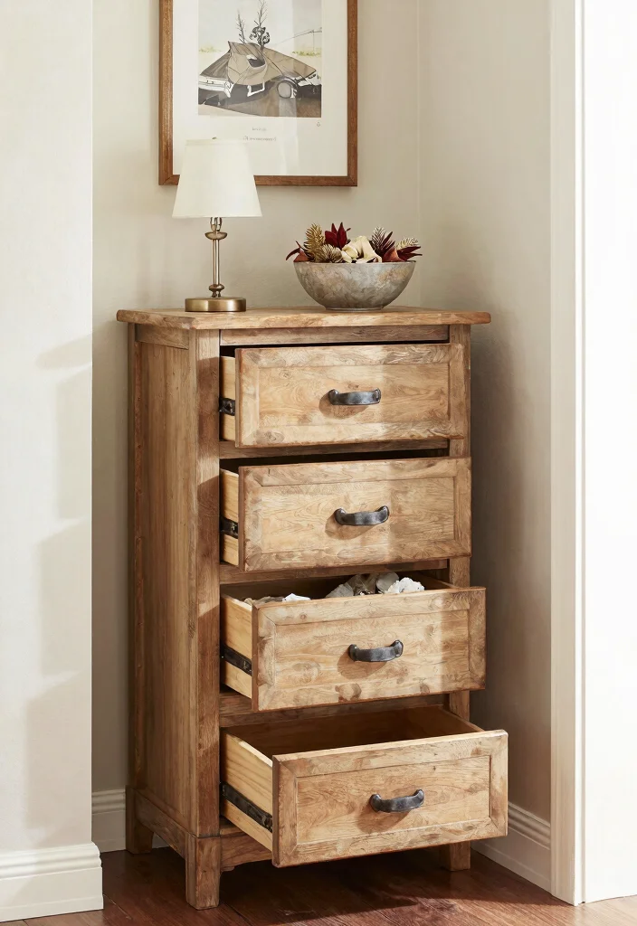 15 Farmhouse Entry Table Ideas That Fit Narrow Hallways and Small Foyers - 9. Multi-Drawer Table 1