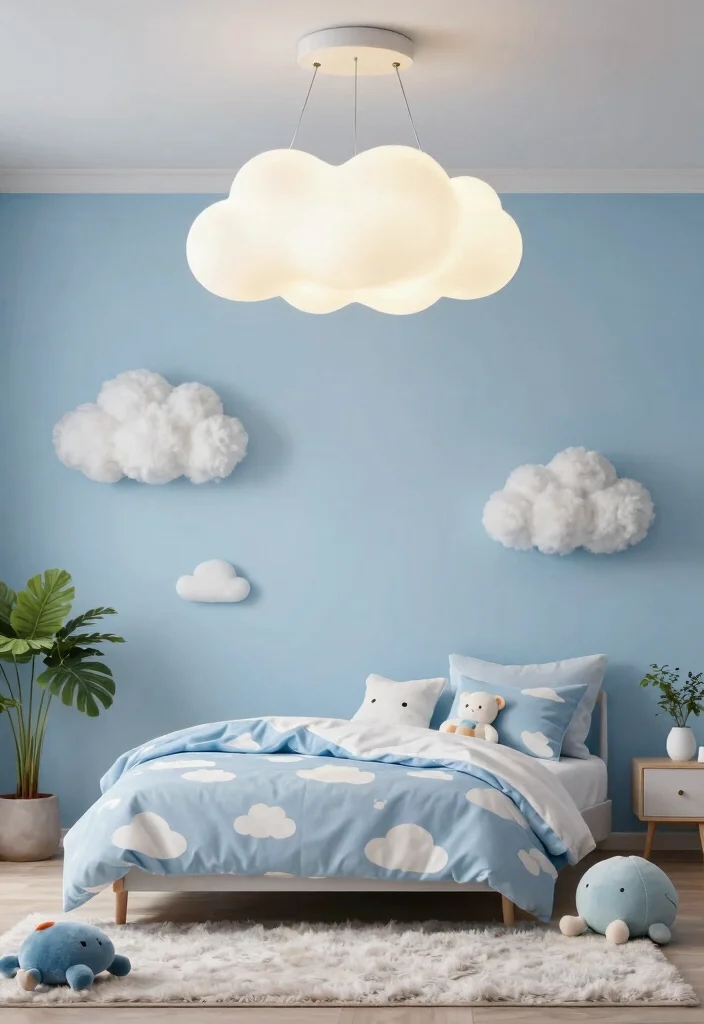 15 Kids Room Lighting Ceiling Ideas That Actually Stay Clean - 1. Cloudy Daylight Pendant Lights 1
