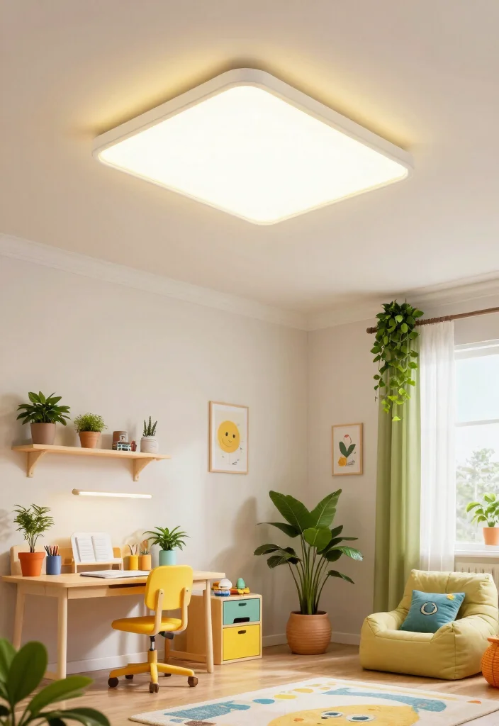 15 Kids Room Lighting Ceiling Ideas That Actually Stay Clean - 10. Solar-Powered Ceiling Lights 1