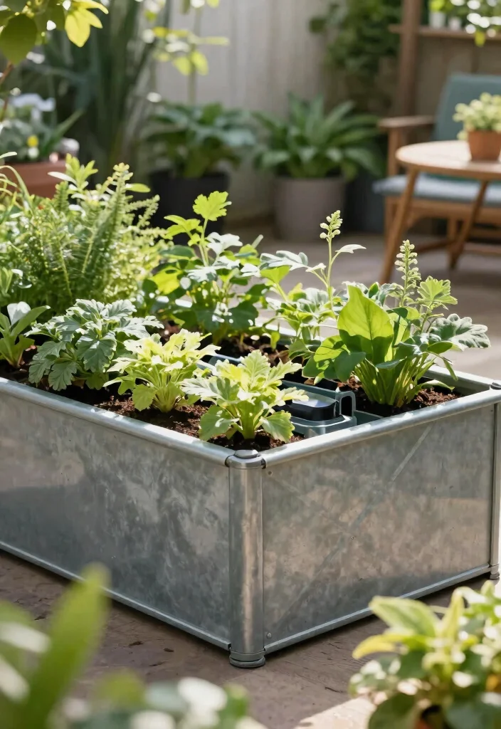 15 Metal Raised Garden Beds That Last Through Any Climate - 13. Self-Watering Metal Raised Beds for Convenience 1