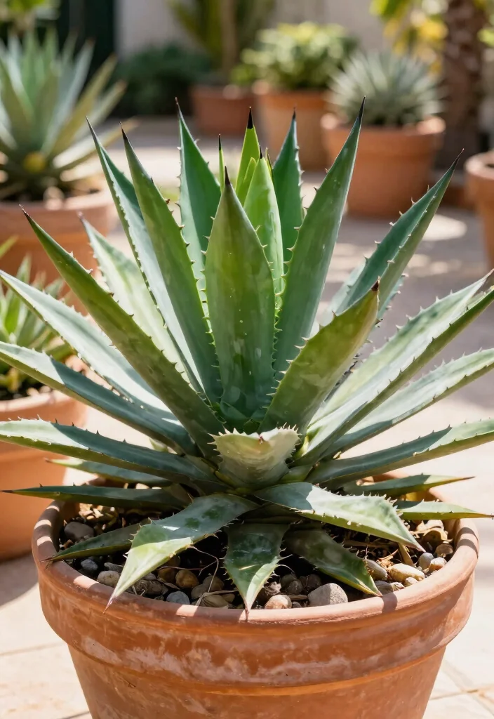 15 Outdoor Potted Plants That Survive Without Daily Watering - 1. Agave 1