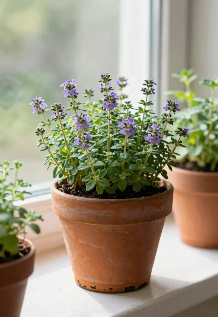 15 Outdoor Potted Plants That Survive Without Daily Watering - 10. Thyme 1