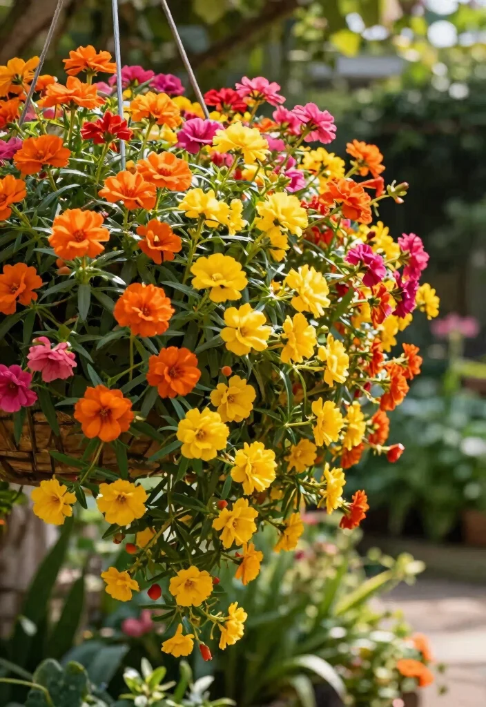 15 Outdoor Potted Plants That Survive Without Daily Watering - 8. Portulaca (Moss Rose) 1