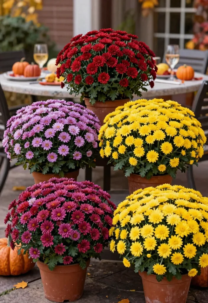 15 Outdoor Potted Plants That Survive Without Daily Watering - 9. Chrysanthemum 1