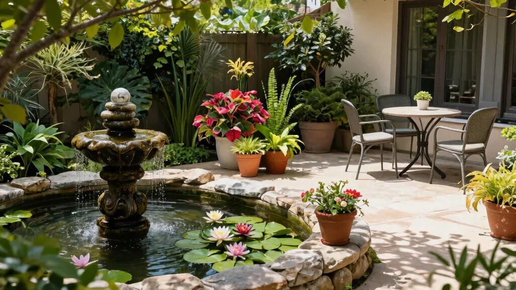 15 Patio Water Feature Ideas That Don't Need Buried Plumbing