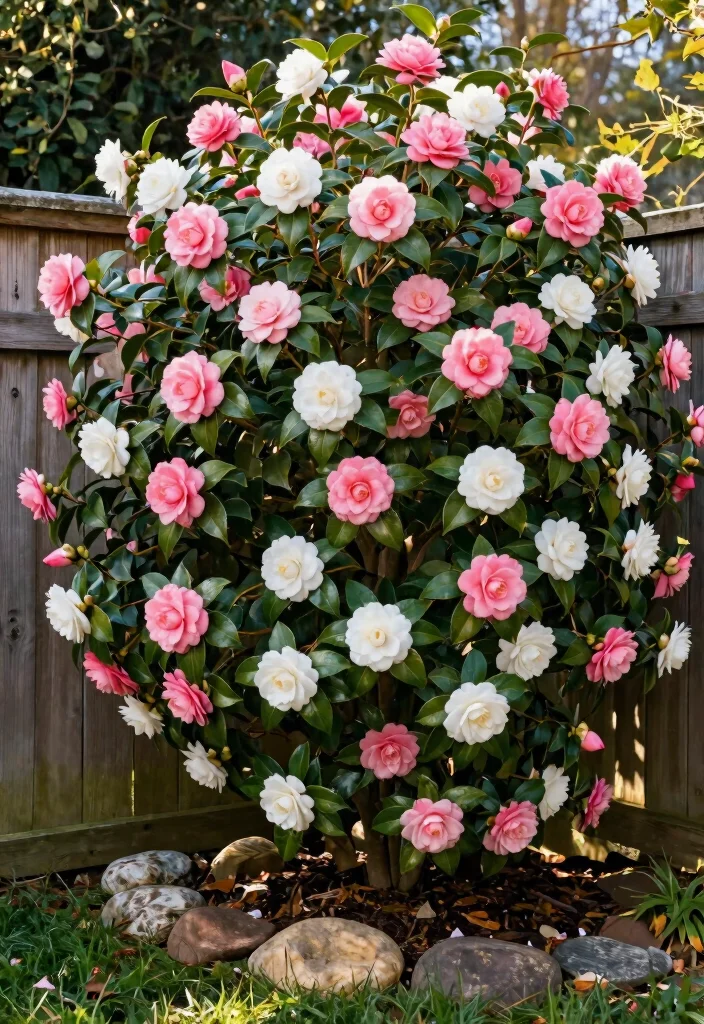15 Plants for Fence Line That Provide Privacy and Stay Contained - 15. Camellia 1