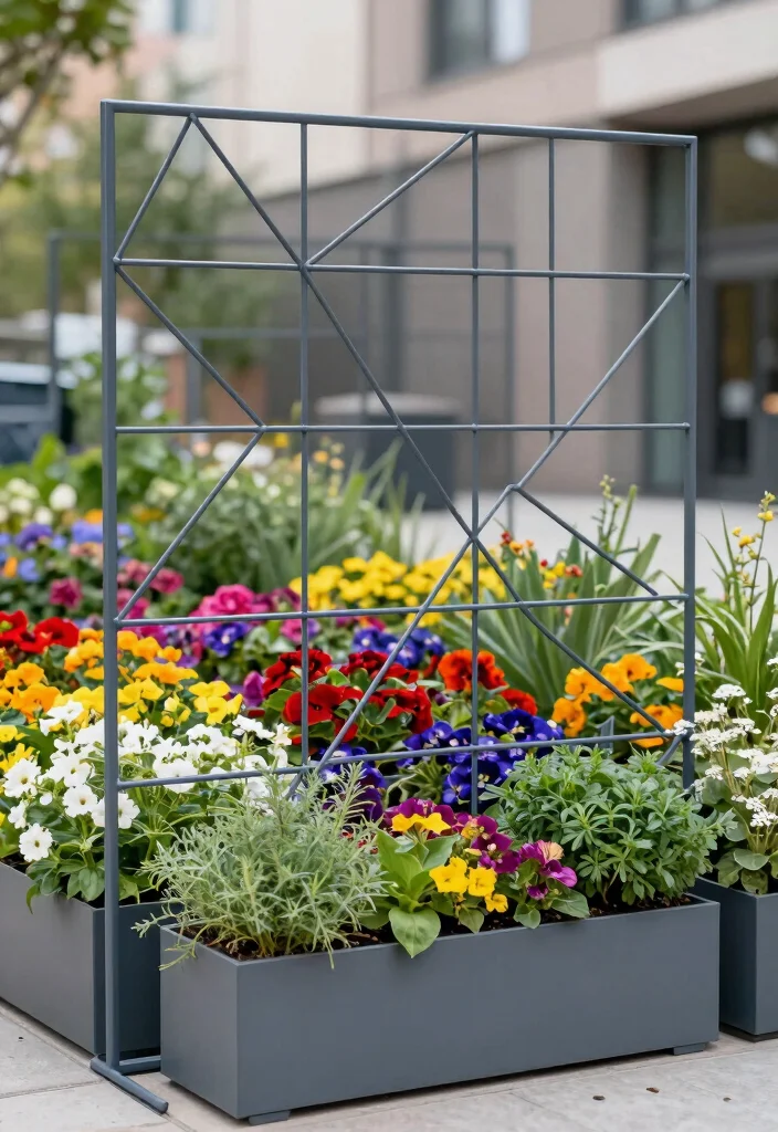 15 Wire Fence Ideas That Keep Animals Out Without Blocking Views - 5. Geo-Metric Wire Designs 1
