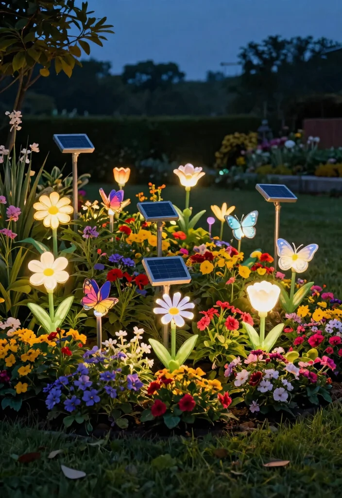 18 Backyard Lighting Ideas That Run on Solar for Zero Wiring - 4. Solar Garden Stake Lights 1