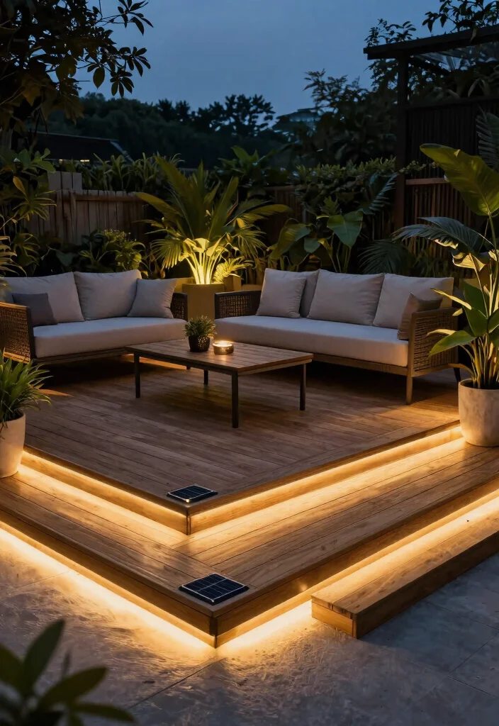 18 Backyard Lighting Ideas That Run on Solar for Zero Wiring - 9. Solar Deck Lights 1